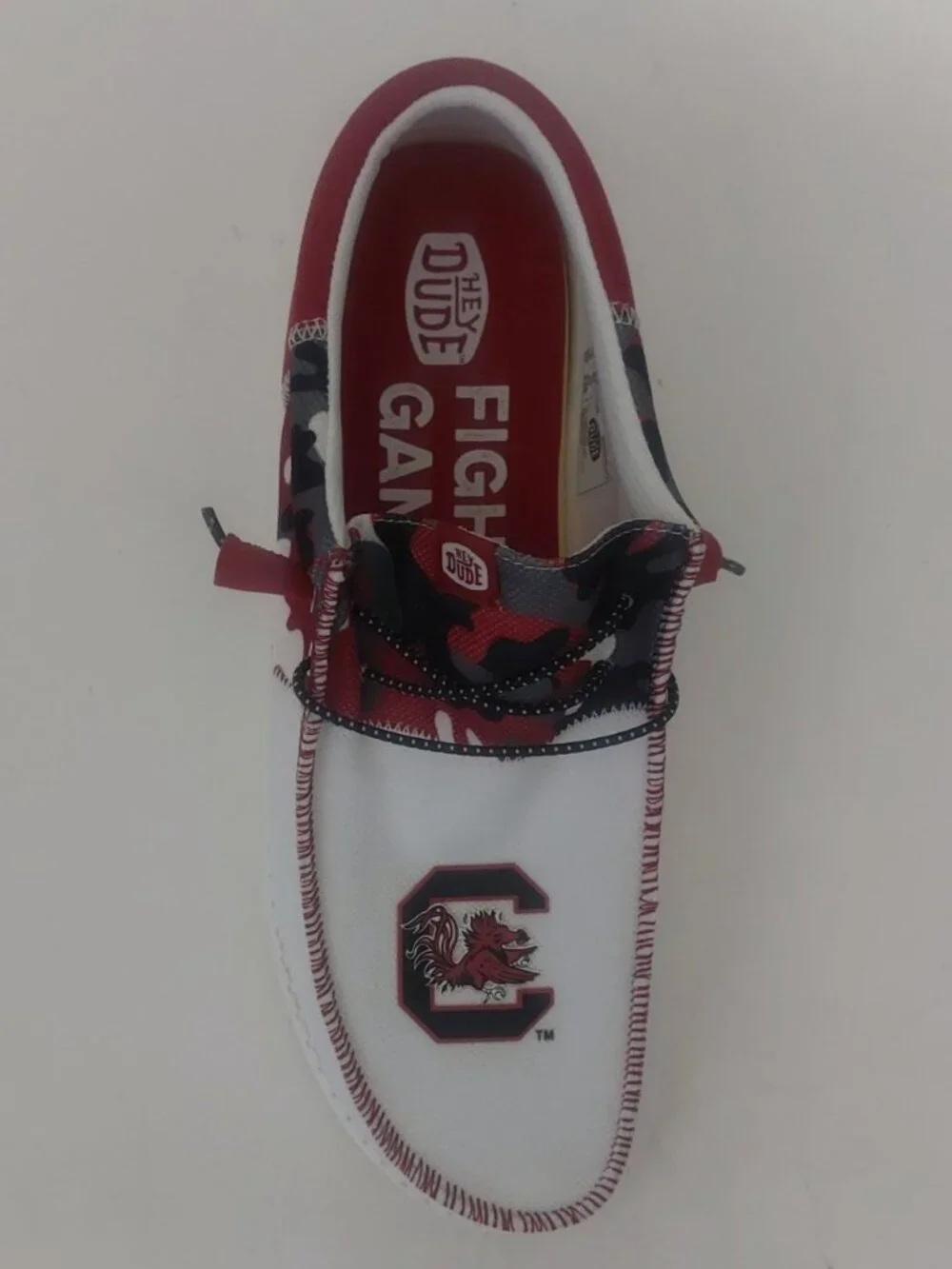 Hey Dude Wally Mens Size 15 South Carolina Gamecocks Casual Slip On Shoes Loafer